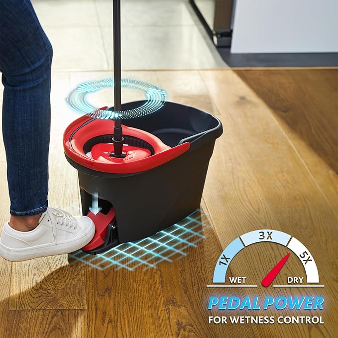 Easy Wring & Clean spin mop & bucket set with foot pedal | Vileda