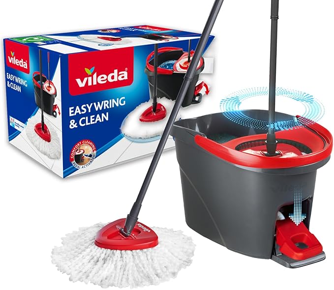 Easy Wring & Clean spin mop & bucket set with foot pedal | Vileda
